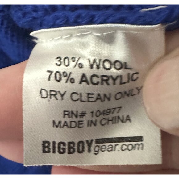 Vintage Phi Beta Sigma Brotherhood Fraternity Button Up Sweater Size 5XL - Picture 8 of 11